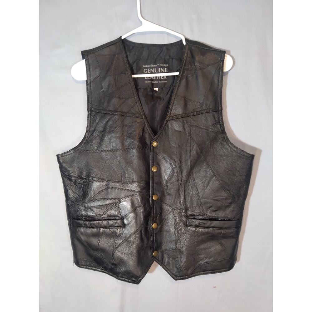 Navarre Leather Company Black Vest